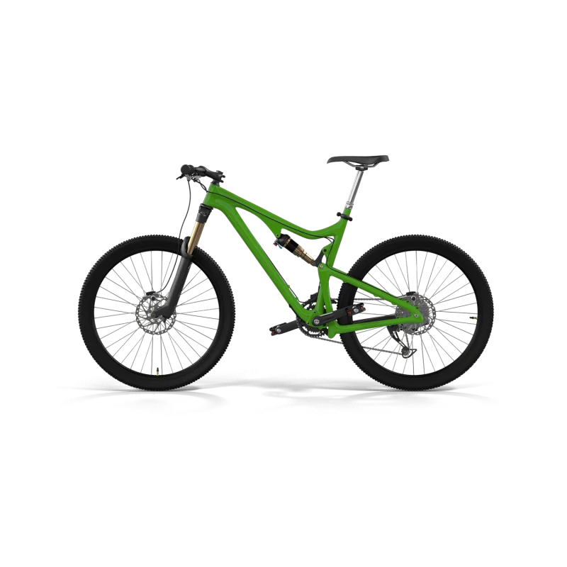  Гірський велосипед із зеленою травою